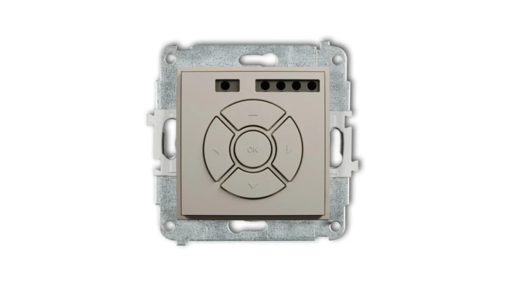 ICON Mechanizm elektronicznego sterownika roletowego (przycisk strefowy) taupe 60ISR-5
