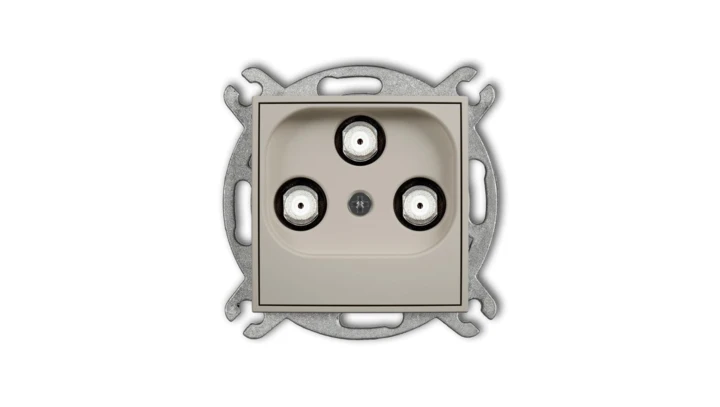ICON Mechanizm gniazda multimedialnego 3F DATA (UPC) taupe 60IGMU