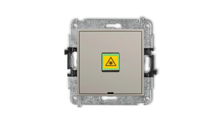 ICON Mechanizm gniazda światłowodowego/optycznego pojedynczego, bez pola opisowego taupe 60IGOPBO-1