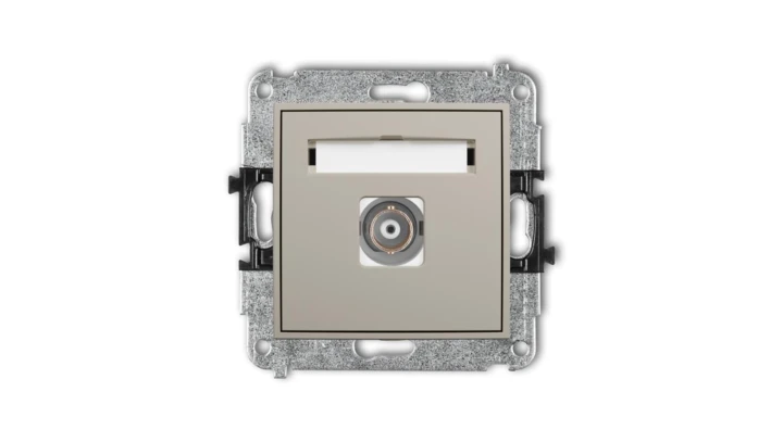 ICON Mechanizm gniazda pojedynczego BNC taupe 60IGBNC-1