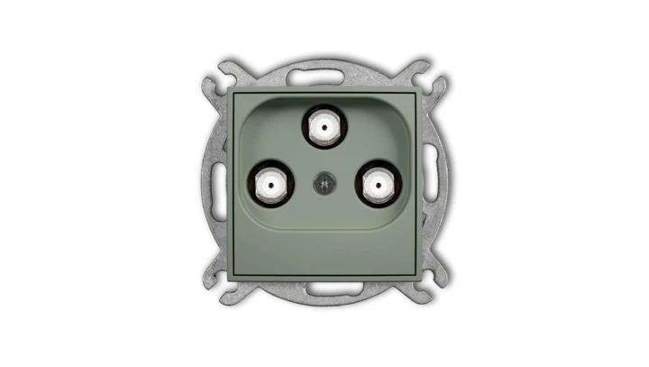 ICON Mechanizm gniazda multimedialnego 3F DATA (UPC) szałwiowy 61IGMU