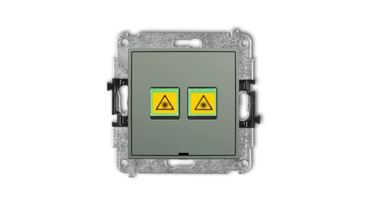 ICON Mechanizm gniazda światłowodowego/optycznego podwójnego, bez pola opisowego szałwiowy 61IGOPBO-2