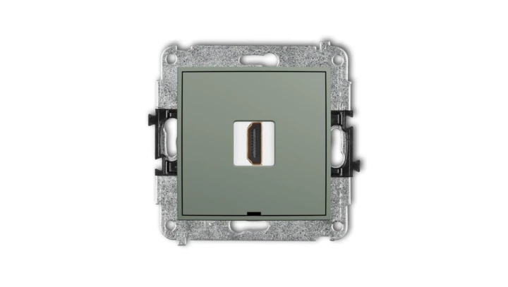 ICON Mechanizm gniazda pojedynczego HDMI 2.0, 4K, bez pola opisowego szałwiowy 61IHDMIBO-3