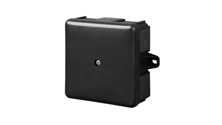 Puszka hermetyczna n/t 86x86x39mm pusta IP55 czarna 0226-19