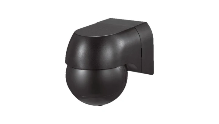 Czujnik ruchu PIR natynkowy IP44 Czarny max 400W LED 23678