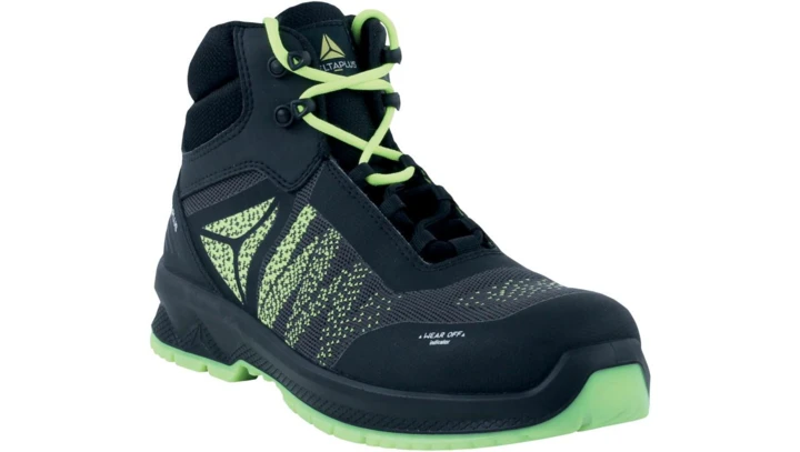 Trzewiki ze mikrofibry, TPU, dziane, kolor Czarno-żółty, rozmiar: 44, CIMASPSJA44