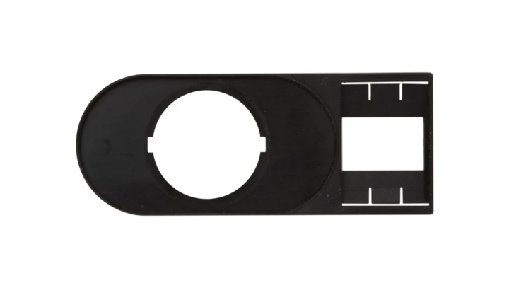 Tabliczka opisowa 75x30mm czarna prostokatna M22S-STDD-X 216394 /10szt./