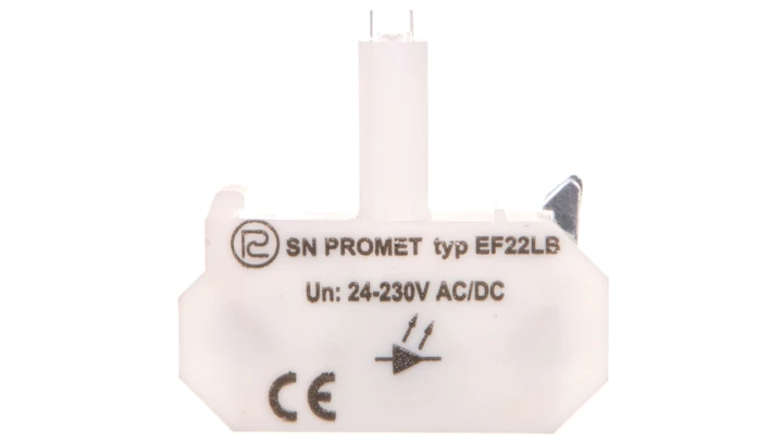 Blok podświetlający LED uniwersalny EF22LB błyskający bezbarwny 24-230V AC/DC W0-Ł EF22LB B