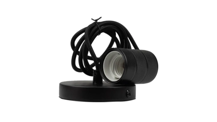 Oprawa sufitowa wisząca 2m E27 Czerń mat