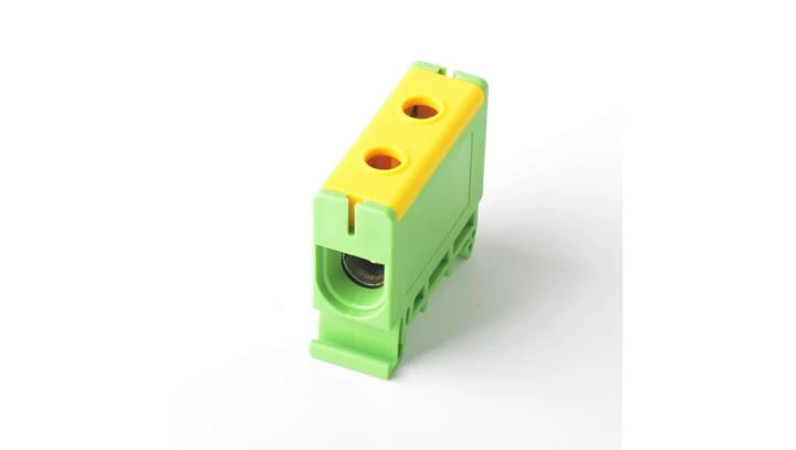 Listwa zaciskowa LZS w korpusie żółto-zielona Cu:2,5-35mm2, Al:6-35mm2 E.4146