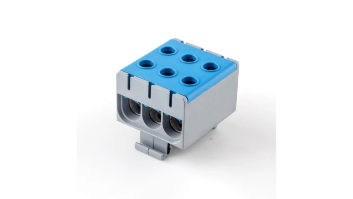 Listwa zaciskowa LZT w korpusie niebieska Cu:2,5-50mm2, Al:6-50mm2 E.4143/N