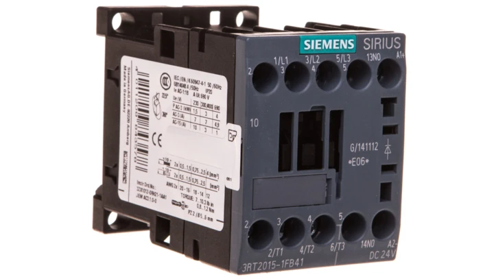 Stycznik mocy 7A 3P 24V DC 0Z 0R S00 3RT2015-1FB41
