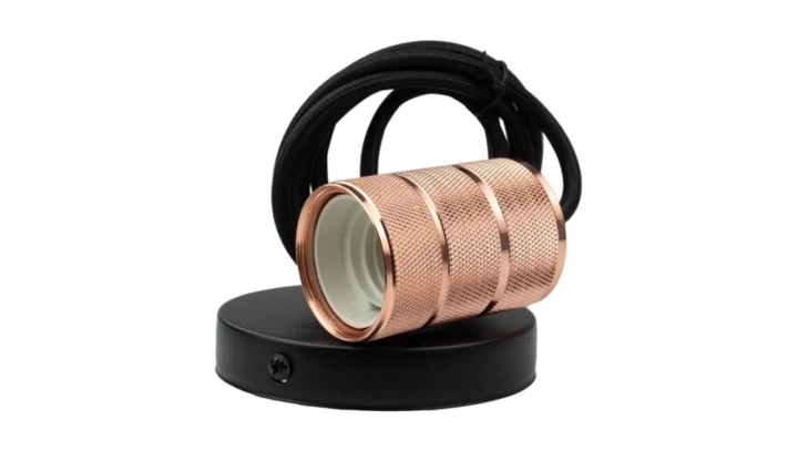 Oprawa sufitowa wisząca 2m E27 Różowe Złoto