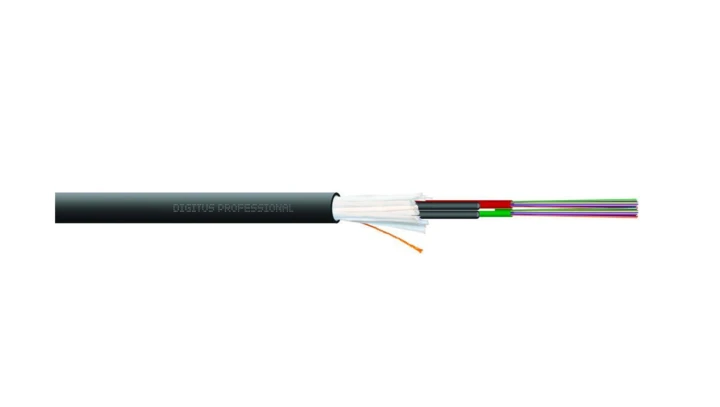 Kabel światłowodowy uniwersalny 24 włókna (2x12) SM 9/125 G652D 1500N LS0H Dca czarny DK-39242-U /bębnowy/