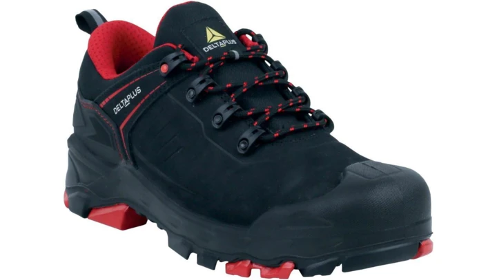 Półbuty skórzane z nubuku, kolor Czarny, rozmiar: 42, ARENAL S3S