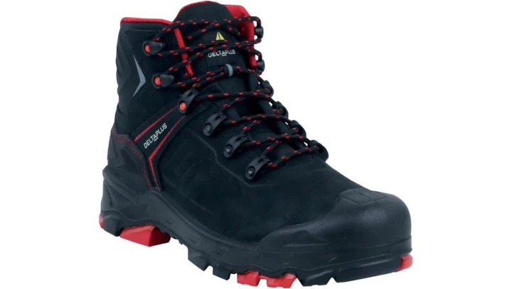 Trzewiki skórzane z nubuku, kolor Czarny, rozmiar: 41, COLIMA S3S