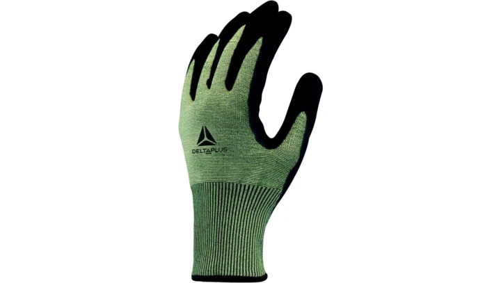RĘKAWICE DZIANE Z WŁÓKNA WYSOKIEJ JAKOŚCI XTREM CUT, POWLEKANE PIANKĄ NITRYLOWĄ/TPU, ŚCIEG 18, ZIELONO-CZARNE, VECUTA901VE11