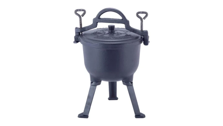 Kociołek myśliwski Kamille KM 4800M garnek żeliwny 4 L z powłoką marmurową