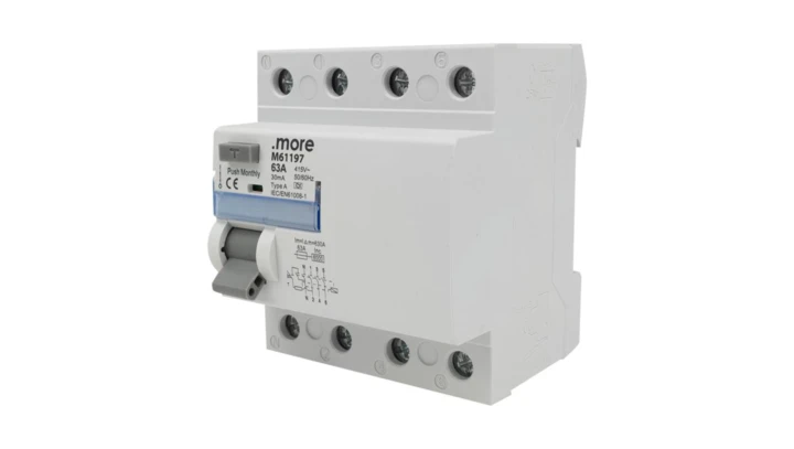 WYŁĄCZNIK RÓŻNICOWOPRĄDOWY A 6kA 4P 63A 30mA