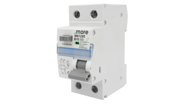 Wyłącznik różnicowo-prądowy z członem nadprądowym 2P B10A 30mA typAC