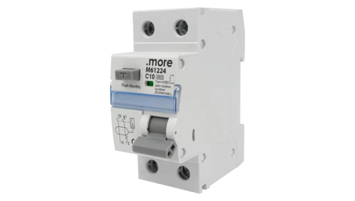 Wyłącznik różnicowo-prądowy z członem nadprądowym 2P C10A 30mA typAC