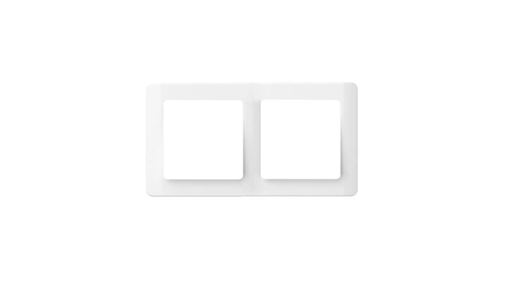 Ramka podwójna, Silva, biała / 46418