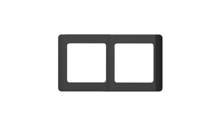 Ramka podwójna, Silva, czarna / 46419