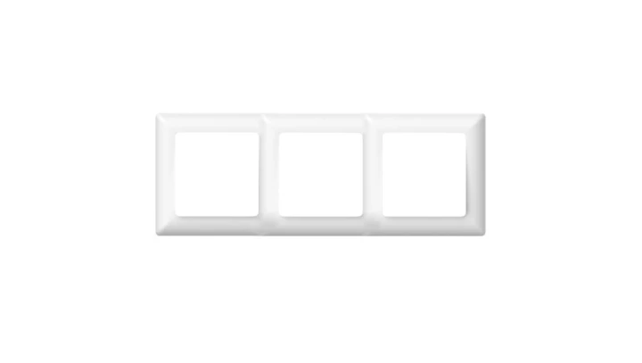Ramka potrójna, Varia, biała / 46421