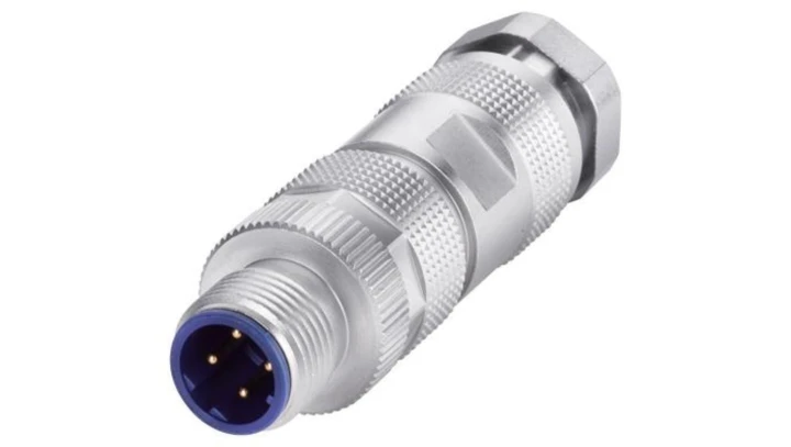 Wtyczka IE M12 PLUG PRO M12 (kodowanie D), metalowa, dla SCALANCE X208 PRO i ET 200 PRO PN. paczka 8 szt., 6GK1901-0DB10-6AA8