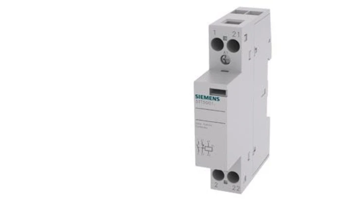 INSTA contactor with 1 NO contact and 1 NC contact Contact for 230 V AC, 400V 20A Control 230 V AC 5TT5801-0