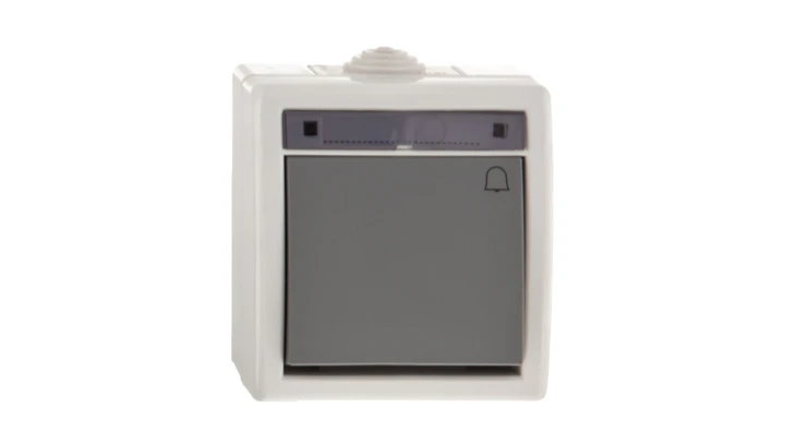 AQUANT Łącznik przycisk /dzwonek/ IP55 szary ŁNT-1D 1205-10