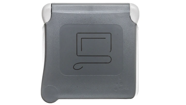 PLEXO55 Gniazdo pojedyncze z/u 16A z blokadą czerwone 069553