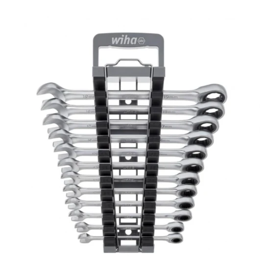 Zestaw kluczy płaskich z grzechotką oczkową 44665 /12szt./