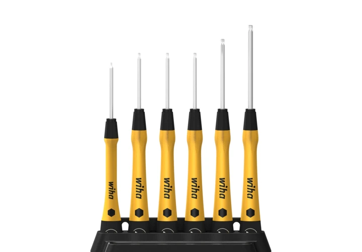 Wiha Zestaw wkrętaków precyzyjnych PicoFinish z izolacją ESD Torx - T5, T6, T7, T8, T10, T15 43708