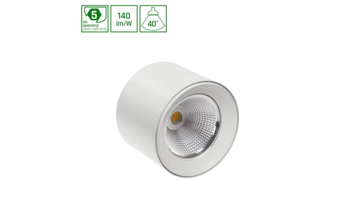Oprawa CEL ZOSMA 3 ROUND 830 19W 40st White 5 lat gwarancji