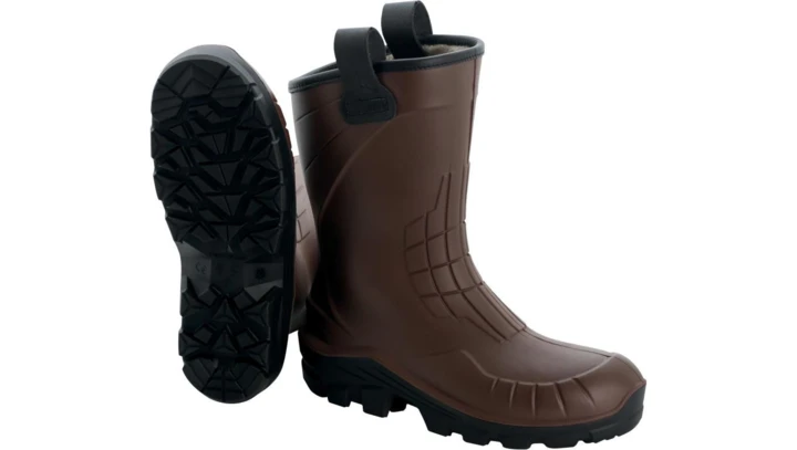 Obuwie bezpieczne półwysokie podszyte futrem, kolor Brązowy, rozmiar: 45, AEROTECH S5 FE