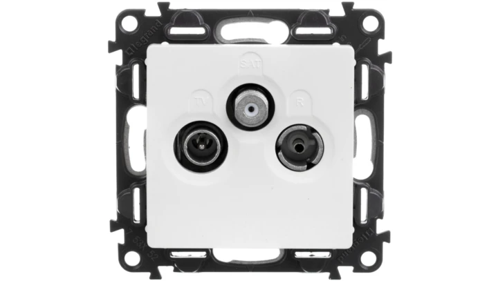 VALENA LIFE Gniazdo antenowe RTV/SAT końcowe biały 753152