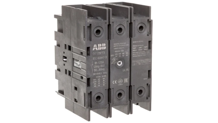 Rozłącznik izolacyjny 3P 125A bez napędu do wbudowania OT125FT3 1SCA105060R1001