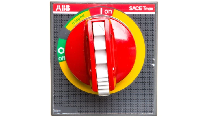 Napęd drzwiowy czerwono-żółty z blokadą RHE_EM XT1-XT3 F/P EMER. RETURNED 1SDA066481R1