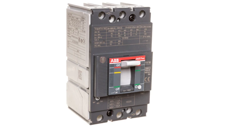 Wyłącznik mocy 3P 160A 36kA XT1N 160 z wyzwalaczem TMD 160-1600 3p F F 1SDA067418R1