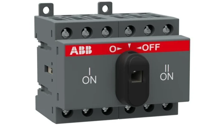 Przełącznik zasilania I-0-II 25A 3P OT25F3C 1SCA104863R1001