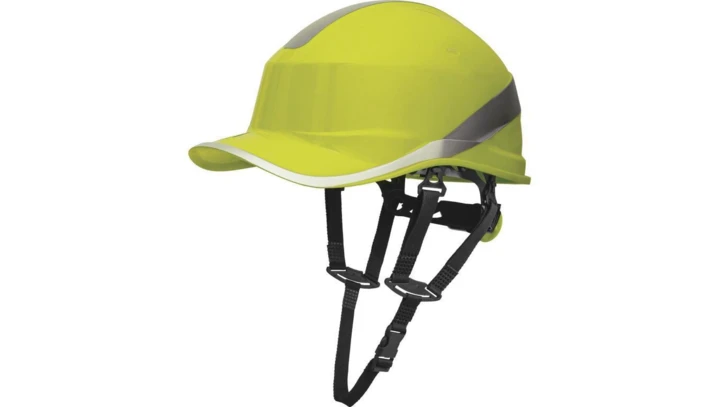 Hełm budowlany z ABS o kształcie czapeczki baseball 2 możliwości regulacji kol.żółty fluo roz. REGULOWANY TETE DIAM5UPJAFL