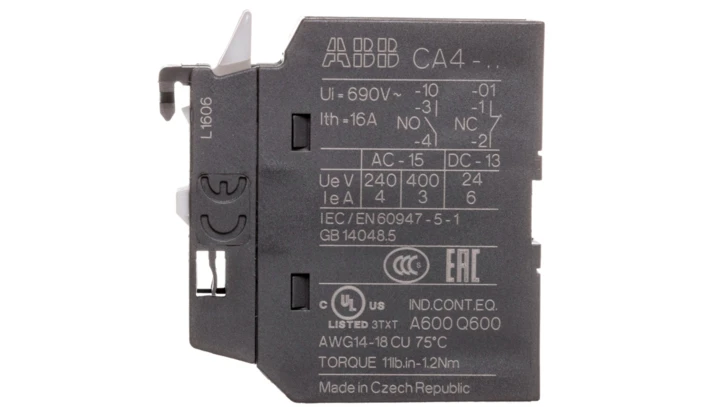 Styk pomocniczy 0Z 1R montaż czołowy CA4-01 1SBN010110R1001