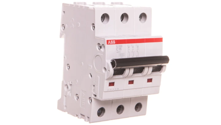 Wyłącznik nadprądowy 3P C 16A 6kA AC S203-C16 2CDS253001R0164