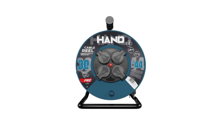 Przedłużacz bębnowy HAND PRO LINE 30m H05RR-F 3x1,5 4x2p+Z IP44 16A czarny