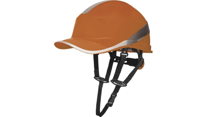 Hełm ochronny o kształcie czapeczki baseball kolor pomarańczowy DiAM5UPORFL