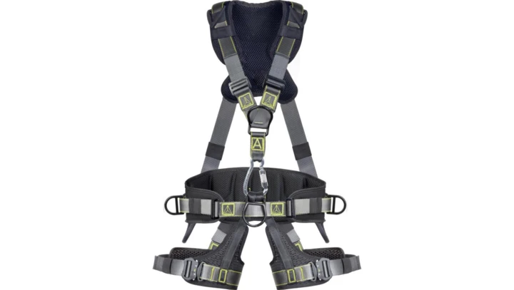 SZELKI DO ASEKURACJI Z PASEM BIODROWYM I PASAMI UDOWYMI - 5 PUNKTÓW ZACZEPOWYCH