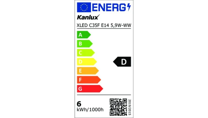 Żarówka LED E14XLED C35F E14 5,9W-WW 806lm 2700K barwa ciepła świeczka 39084