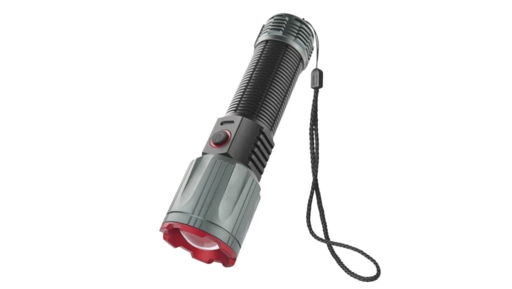 Latarka metalowa LED 3000 lm, 5000 mAh, ładowalna