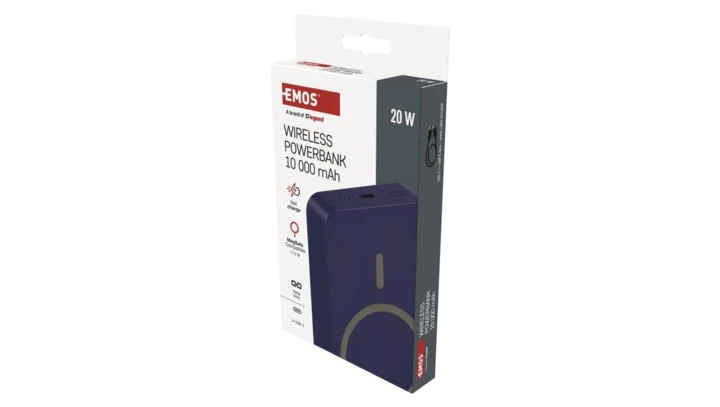Powerbank EMOS WI 1046, 10 000 mAh, 20 W+Wireless, future dusk